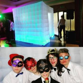 Superbox Fotobudka z namiotem LED + Podświetlany napis LOVE, Fotobudka na wesele Nieszawa