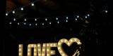 Oświetlenie LED,dekoracja światłem,ciężki dym,bańki mydlane,napis LOVE | Dekoracje ślubne Końskie, świętokrzyskie - zdjęcie 2