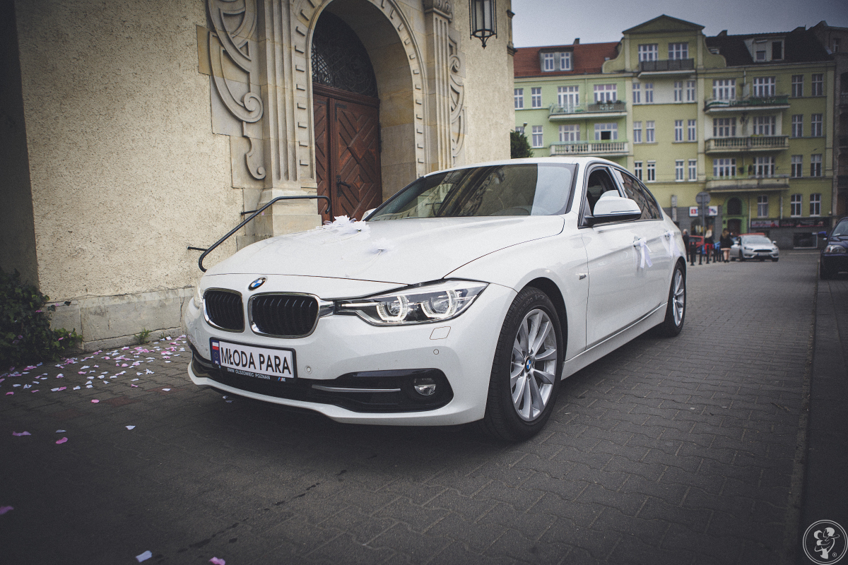 Białe BMW Serii 3, Czarne Audi A5 | Auto do ślubu Poznań, wielkopolskie - zdjęcie 1