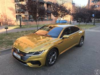 Złote auto do ślubu = wyjątkowe zdjęcia | ARTEON 2019, Samochód, auto do ślubu, limuzyna Łódź