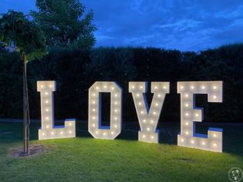 Girlandy żarówkowe LED, napis LOVE 150cm | Dekoracje światłem Chełmża, kujawsko-pomorskie