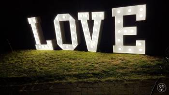 Napis LOVE - Mobilni Barmani | Dekoracje światłem Gdańsk, pomorskie