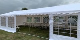 Namioty cateringowe bankietowe 5x8 5x10 białe drewniane krzesła, stoły | Wynajem namiotów Toruń, kujawsko-pomorskie - zdjęcie 2