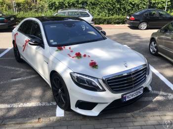 Biały Mercedes S63 AMG LONG | Auto do ślubu Żukowo, pomorskie