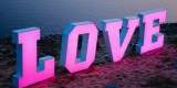 Napis LOVE 3D 120cm, 7 wersji kolorów LED RGB, ażur w serca, 5 m!, Radom - zdjęcie 5