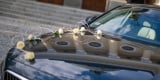 Volvo S90 - granatowy, elegancki samochód do ślubu, Poznań - zdjęcie 4