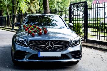 Mercedes C AMG design, Samochód, auto do ślubu, limuzyna Brzesko