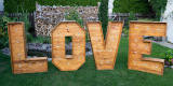 Drewniany napis LOVE | Dekoracje światłem Supraśl, podlaskie - zdjęcie 2