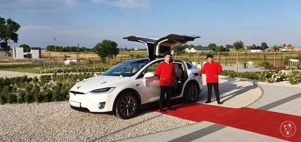 Tesla X White Diamond Pearl - prestiżowe i komfortowe auto do ślubu, Wrocław - zdjęcie 1