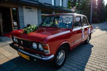 Czerwony FSO 125p Polski Fiat | Auto do ślubu Kraków, małopolskie