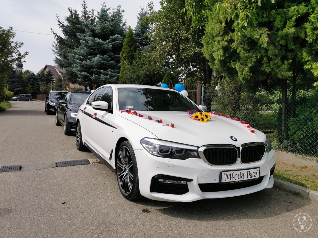 Białe BMW G30 2019 | Auto do ślubu Kraków, małopolskie - zdjęcie 1