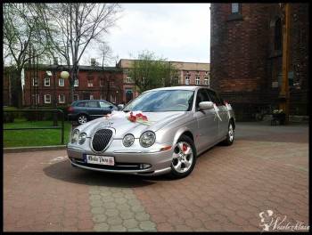 Srebrny Jaguar S-Type | Auto do ślubu Sosnowiec, śląskie