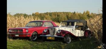 Retro Samochód - Auto do ślubu - Ford Mustang 1966r - Replika Spratan, Samochód, auto do ślubu, limuzyna Sułkowice