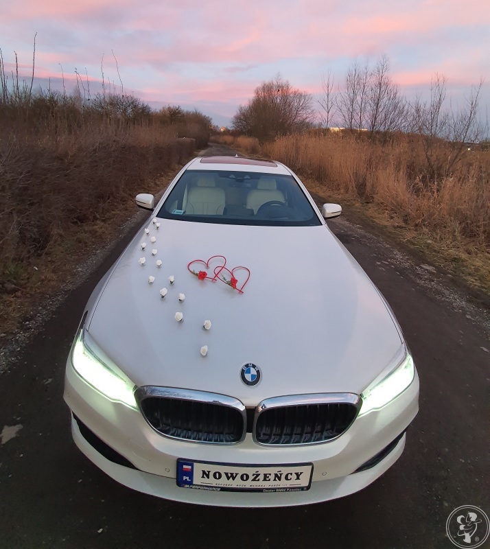 BMW Serii 5 - od 350zł - Biała Perła - Auto do Ślubu | Auto do ślubu Kraków, małopolskie - zdjęcie 1