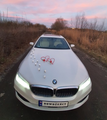 BMW Serii 5 - od 350zł - Biała Perła - Auto do Ślubu | Auto do ślubu Kraków, małopolskie