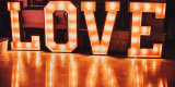 Świecący napis LOVE, AMORE w stylu Rustykalnym! Fotobudka, Ciężki dym, Pajęczno - zdjęcie 3