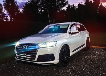 Piękne białe Audi q7 | Auto do ślubu Roczyny, małopolskie