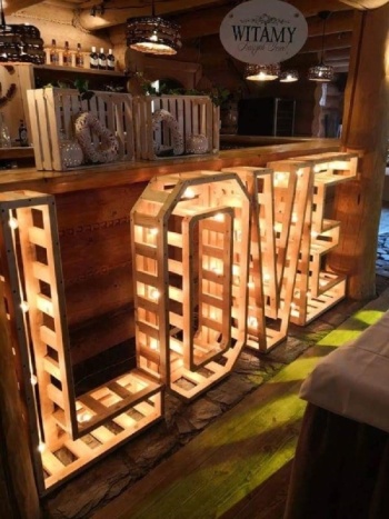 Drewniany rustykalny NAPIS LOVE | Napis Love Kłodzko, dolnośląskie