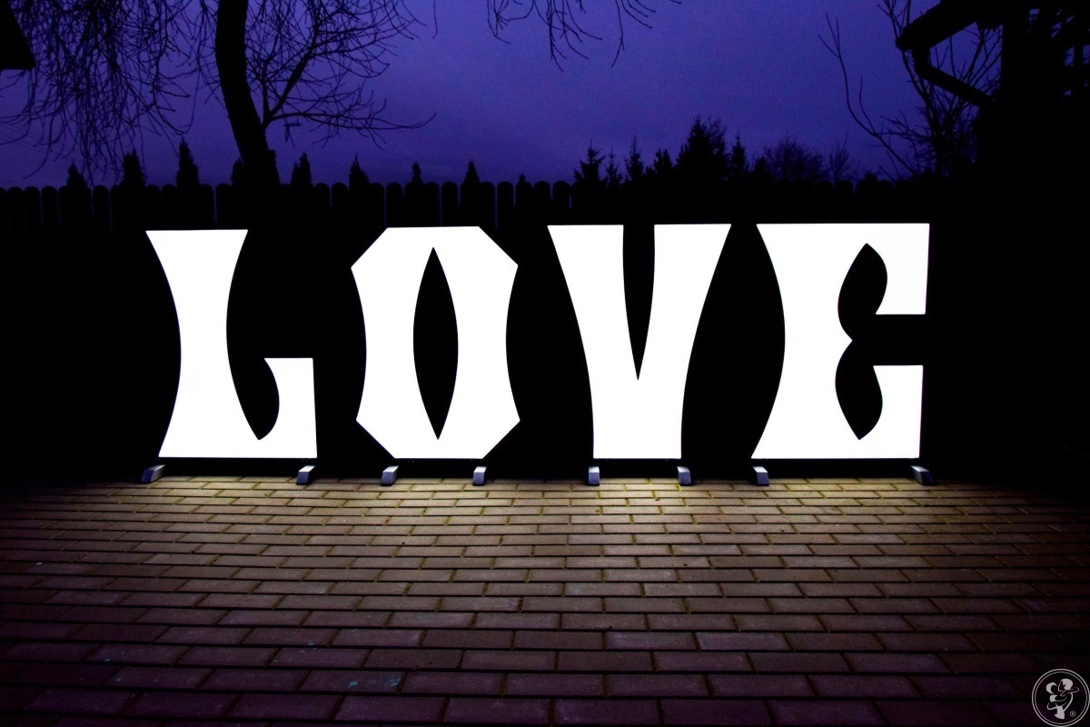 Podświetlane Litery LOVE - Produkcja na zamówienie // Duży Napis Love | Dekoracje ślubne Olecko, warmińsko-mazurskie - zdjęcie 1