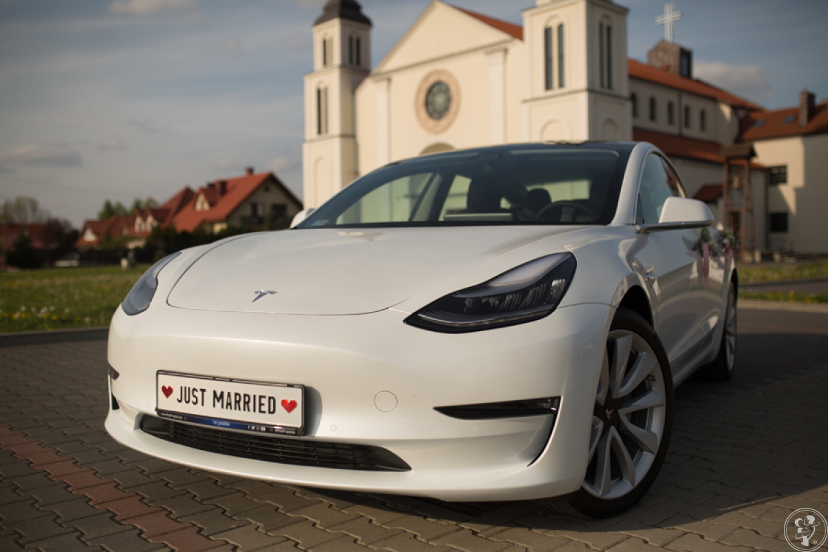 Tesla Model 3 do ślubu, auto na wesele, wynajem Tesli | Auto do ślubu Warszawa, mazowieckie - zdjęcie 1