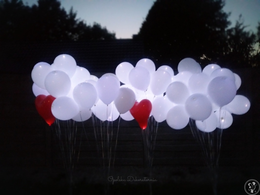 Balony z helem, led, świecące, girlandy balonowe, dekoracje z balonów, Opole - zdjęcie 1