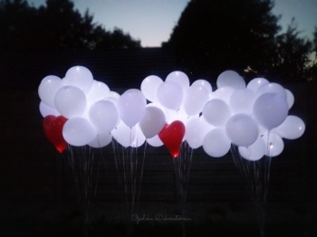 Balony z helem, led, świecące, girlandy balonowe, dekoracje z balonów, Balony, bańki mydlane Lewin Brzeski