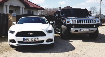 Mustang Cabrio Hummer H2 Jaguar Xj Mercedes S-klasa, Samochód, auto do ślubu, limuzyna Płock