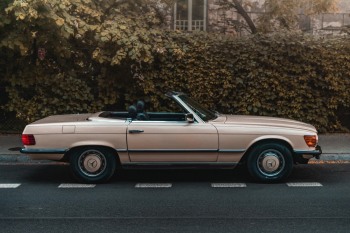 Samochód do ślubu vintage retro Mercedes-Benz kabrio prowadzisz sam, Samochód, auto do ślubu, limuzyna Nowe Brzesko