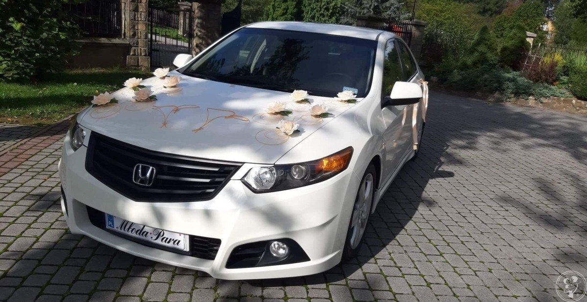 Auto do ślubu - Honda Accord VIII type S | biała perła | Auto do ślubu Jasło, podkarpackie - zdjęcie 1
