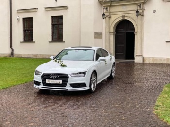 Audi A7 wynajem z kierowcą.  Atrakcyjne ceny | Auto do ślubu Kraków, małopolskie