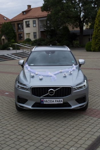 Volvo XC60 R design do ślubu srebrny | Auto do ślubu Warszawa, mazowieckie