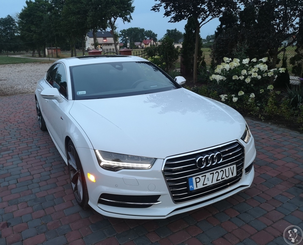 Białe Audi A7 | Auto do ślubu Konin, wielkopolskie - zdjęcie 1