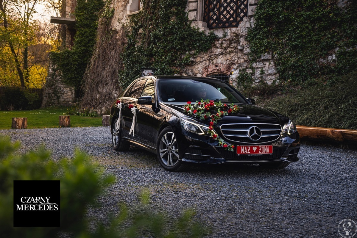 🥇 Czarny Mercedes Luksusowe i nowoczesne auto do ślubu