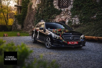 Czarny Mercedes | Auto do ślubu Wrocław, dolnośląskie