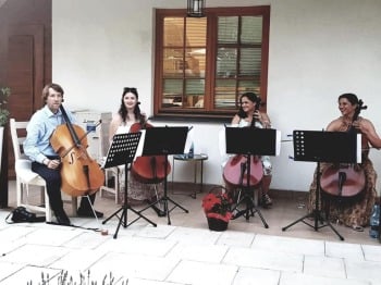 Kwartet wiolonczelowy na ślub i Twoje imprezy okolicznościowe., Oprawa muzyczna ślubu Zamość