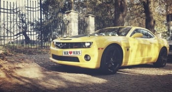 Camaro do ślubu Transformers Bumblebee auto do ślubu auto na wesele | Auto do ślubu Kielce, świętokrzyskie
