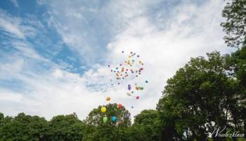 Pudło niespodzianka z balonami *HEL*, Balony, bańki mydlane Kraśnik