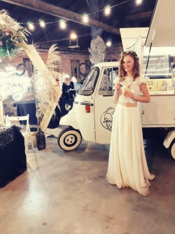 Lody Ideollo włoski Piaggio Ape 501 | Unikatowe atrakcje Katowice, śląskie