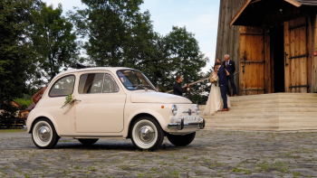 Klasyczny Fiat 500 1969, Samochód, auto do ślubu, limuzyna Miechów