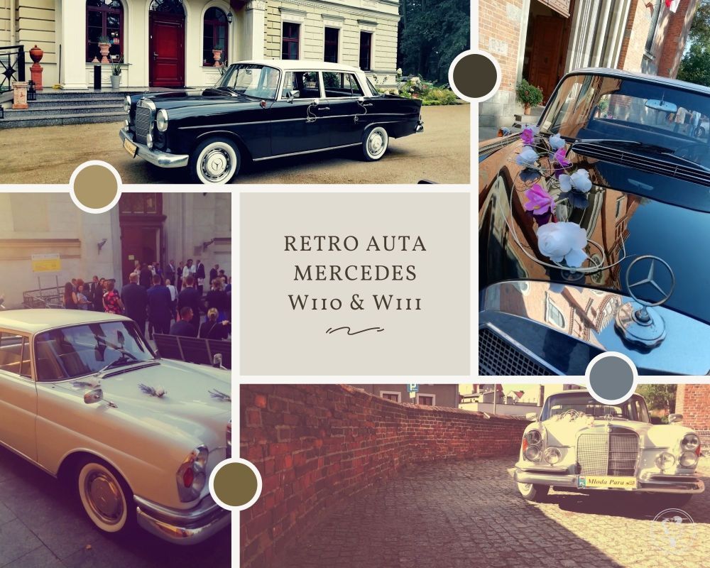 RETRO Auta do ślubu MERCEDES W110 i W111 zabytkowe, na wesele, Toruń - zdjęcie 1