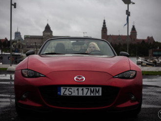 Mazda MX5 czerwony sportowy caabriolet do ślubu i nie tylko.,  Szczecin