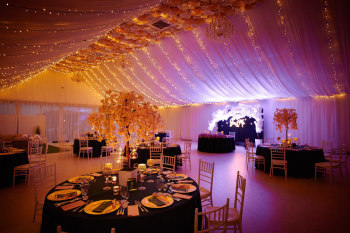 Dekoracja światłem sali weselnej eventu studniówki | Dekoracje światłem Rzeszów, podkarpackie