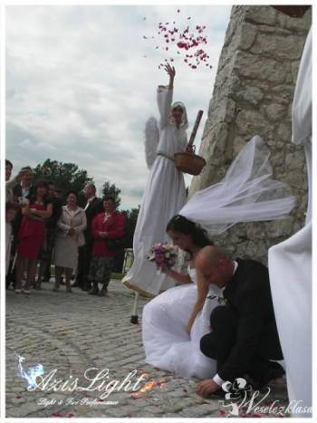 Aniołki na Ślubie Szczudlarze Azislight | Anioły na szczudłach Dąbrowa Górnicza, śląskie
