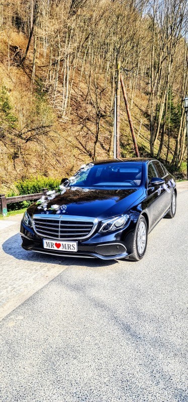Mercedes Czarny Brązowa Skóra do Ślubu., Cianowice - zdjęcie 1