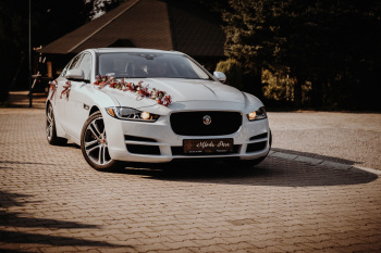 Dreamwedding-art biała perła jaguar xe 3.0 Premium biały 340 KM skóra