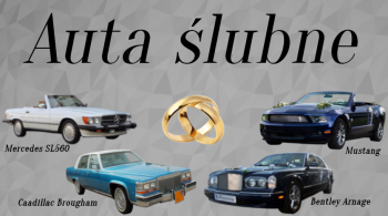 Bentley, Cadillac, Mustang, Mercedes SL - Samochody do Ślubu, Samochód, auto do ślubu, limuzyna Błażowa