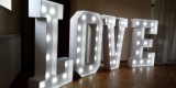 Wielki Napis LOVE na sale weselną | Dekoracje światłem Kamieńskie Młyny, śląskie - zdjęcie 2