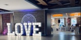 Wielki Napis LOVE na sale weselną | Dekoracje światłem Kamieńskie Młyny, śląskie - zdjęcie 3