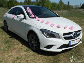 Nowy Piękny Biały Mercedes CLA  | Auto do ślubu Łódź, łódzkie