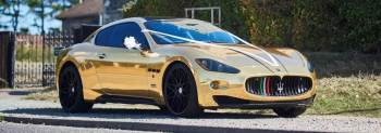 ZLOTE Maserati GranTurismo - samochod na wesela - sam prowadzisz, Samochód, auto do ślubu, limuzyna Kraków